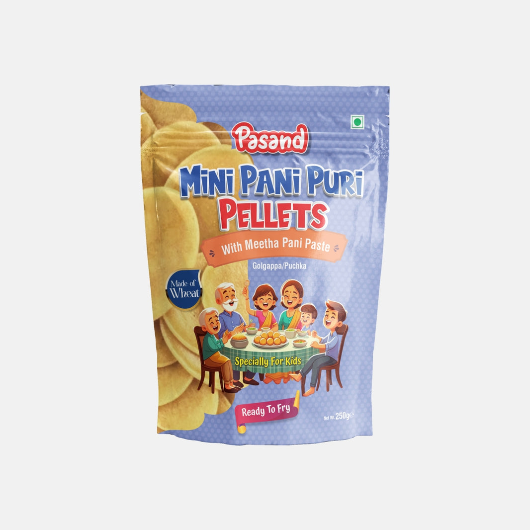 Pasand Mini Pani Puri Pellets With Meetha Pani Taste 250g