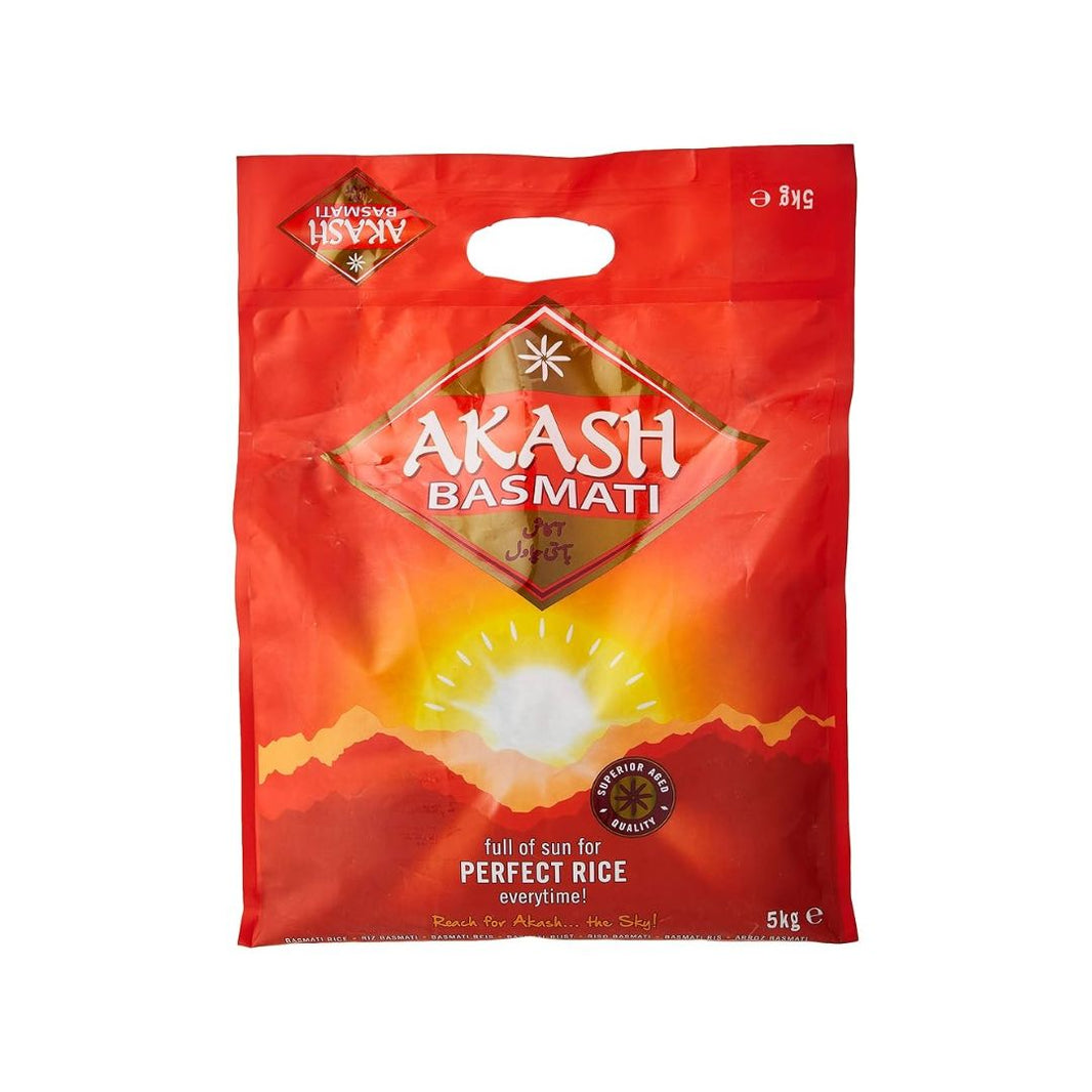 Akash Basmati Rice – 5kg Premium Aged Long-Grain Rice