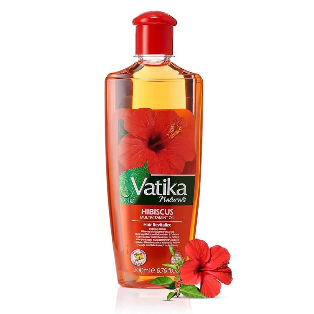 Vatika Naturals Hibiscus Multivitamin Hair Oil – 200ml | Hair Revitalize