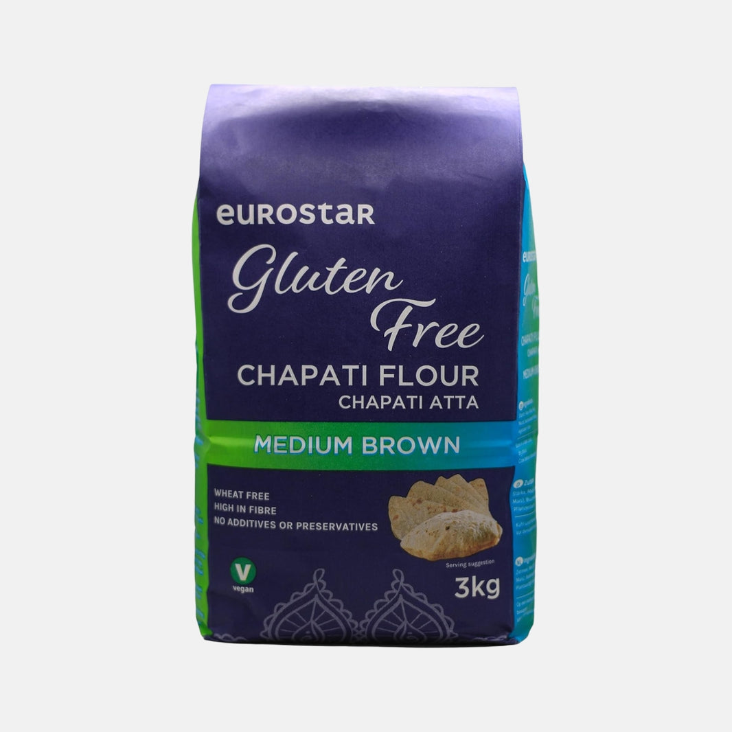 Eurostar Gluten Free Chapati Flour Brown 3kg