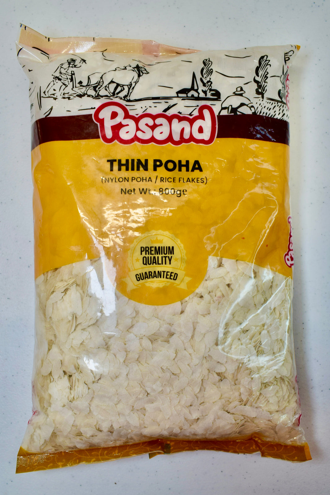 Pasand Thin Poha | Premium Nylon Rice Flakes | 800g Pack