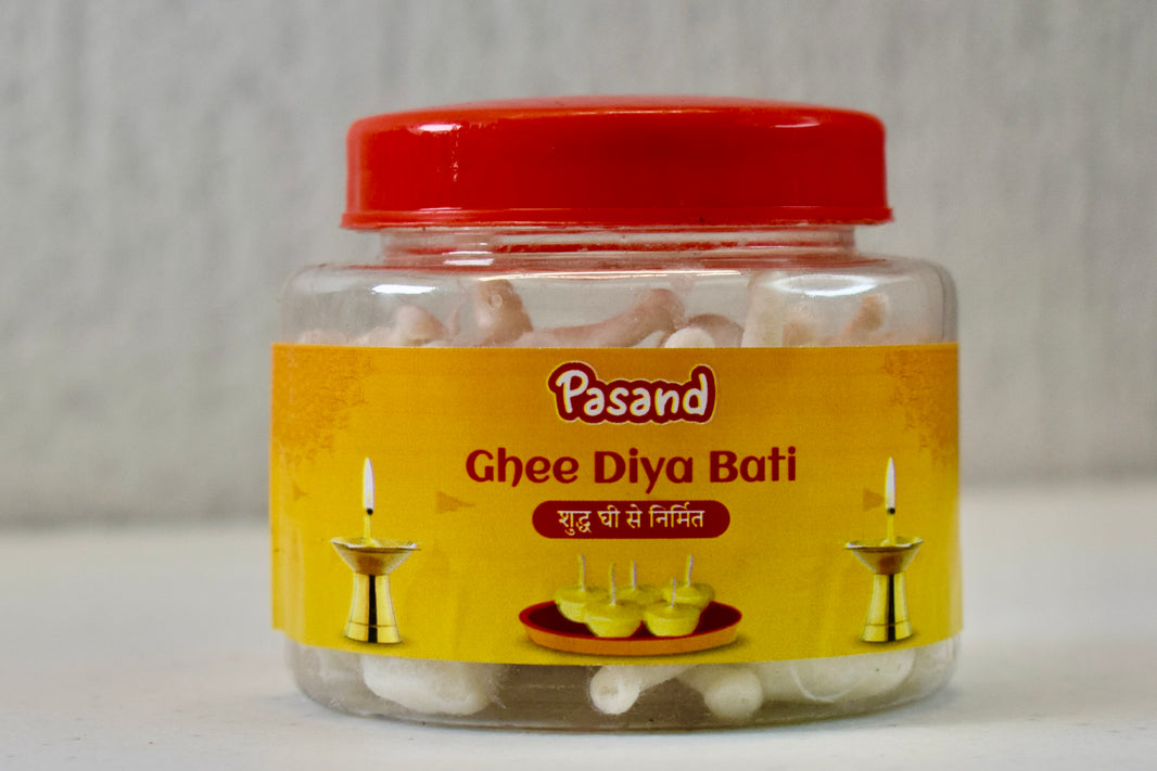 Pasand Ghee Diya Bati – Ready-to-Use Cotton Wicks Made with Pure Ghee