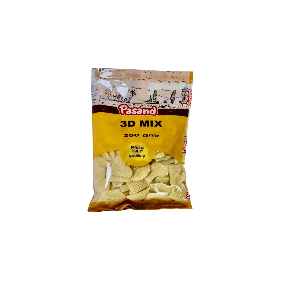 Pasand 3D Mix Fryums – 200g | Premium Quality Crunchy Snack Base