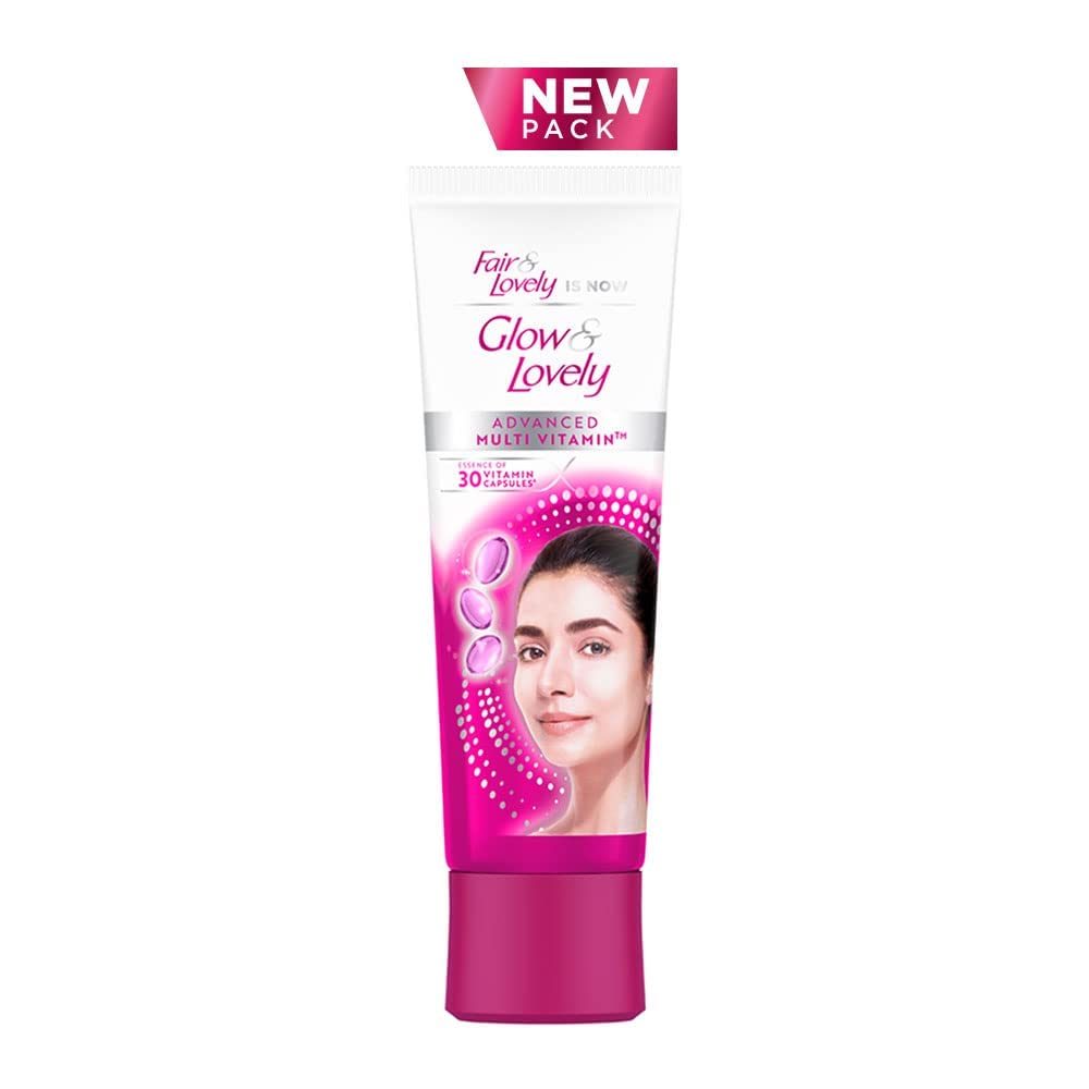 Glow & Lovely Advanced Multivitamin Face Cream – 50g | Brighter, Radiant Skin with 30 Vitamin Capsules