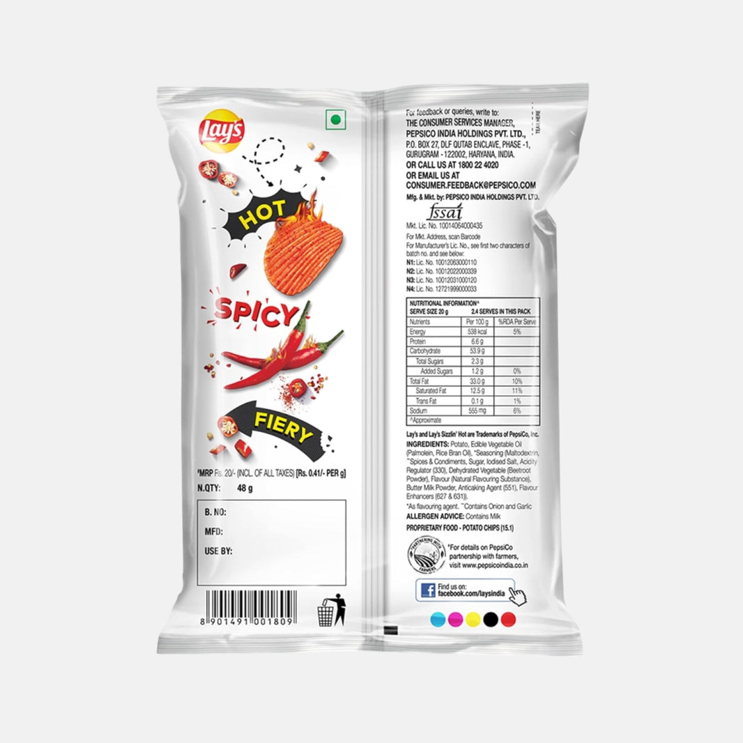 Lays Sizzlin Hot