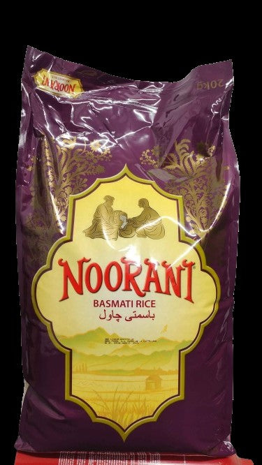 Noorani Basmati Rice 20kg – Extra Long Grain Premium Aromatic Basmati