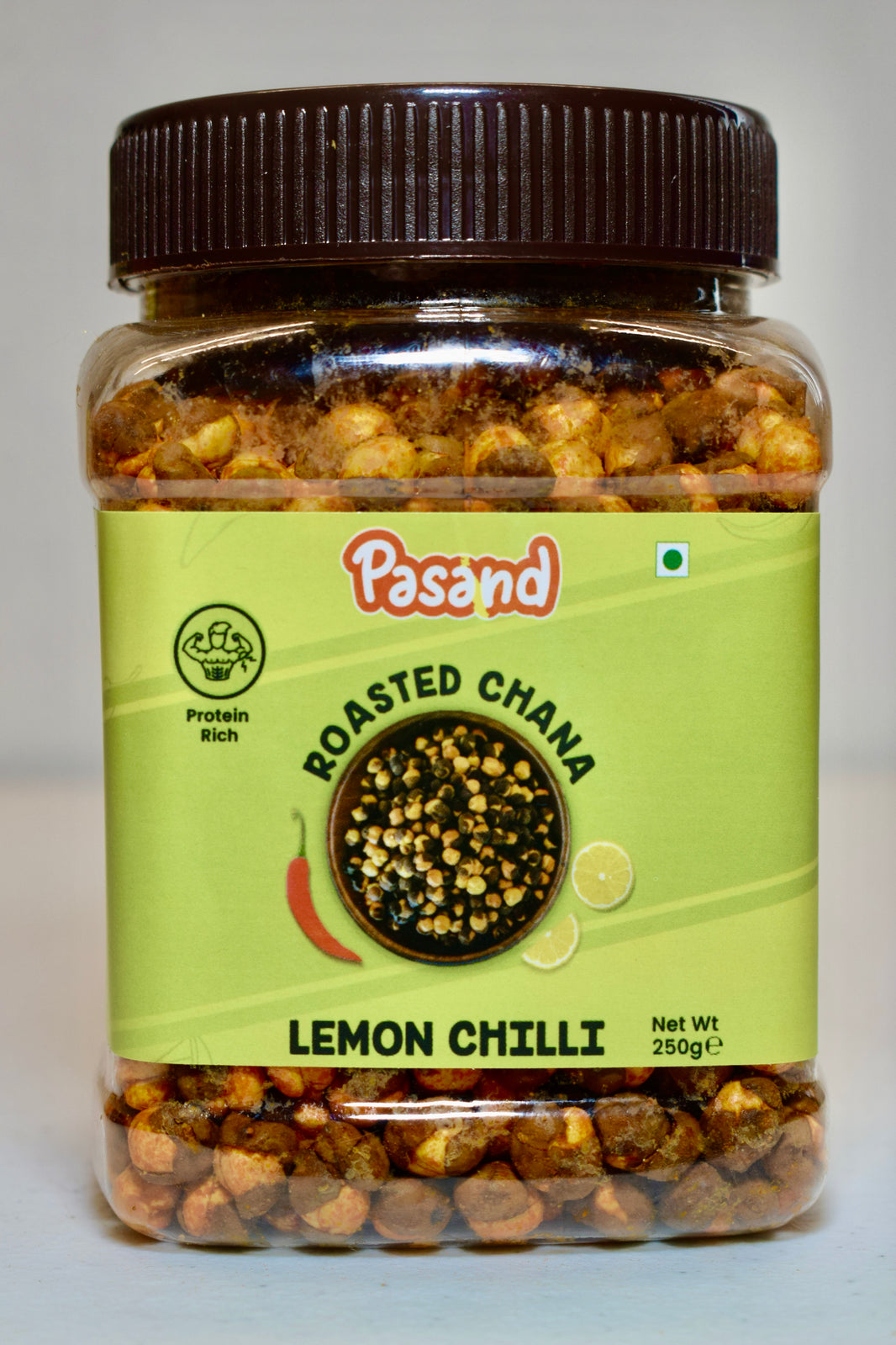 Pasand Roasted Chana – Lemon Chilli (200g) | Zesty & Spicy Protein Snack