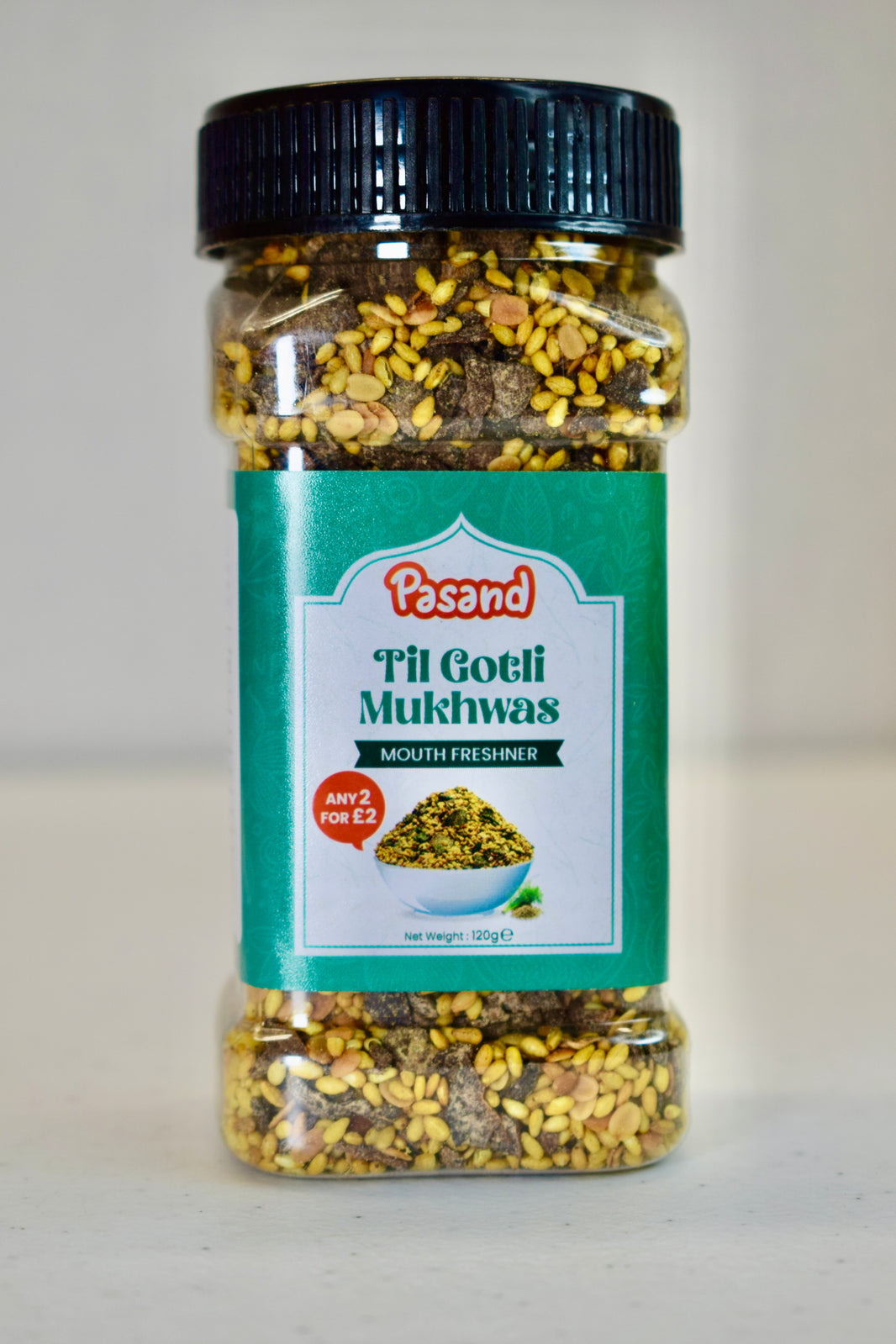 Pasand Til Gotli Mukhwas – Traditional Indian Mouth Freshener with Sesame & Dry Fruits – 120g (Any 2 for £2 Offer)