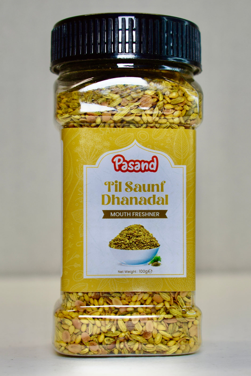 Pasand Til Saunf Dhanadal – Traditional Indian Mouth Freshener with Sesame, Fennel & Split Coriander Seeds – 100g