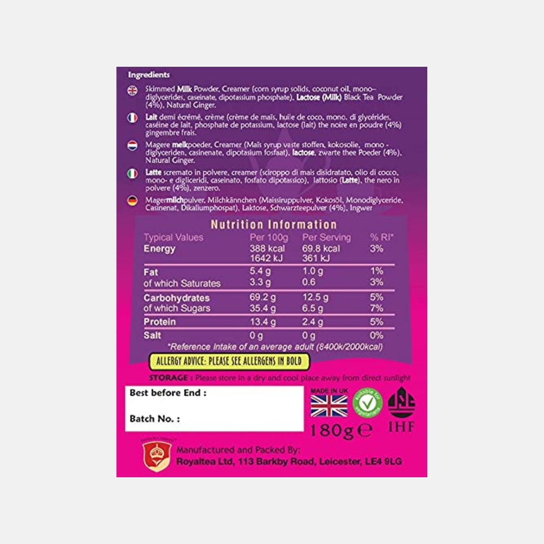 Royal Chai Ginger Unsweetened 180g