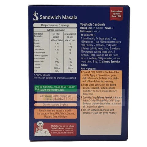 Suhana Sandwich Masala – Elevate Your Everyday Snack